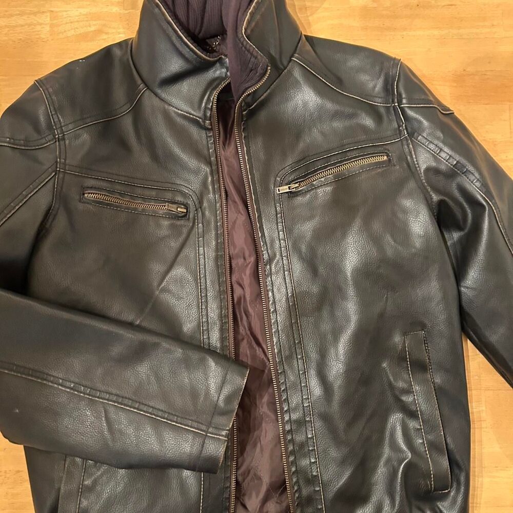 Guess Men's Black and Brown Jacket